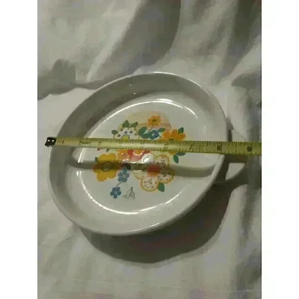 VINTAGE VERSATONE CRAZY QUILT SERVING DISH - Picture 3 of 3